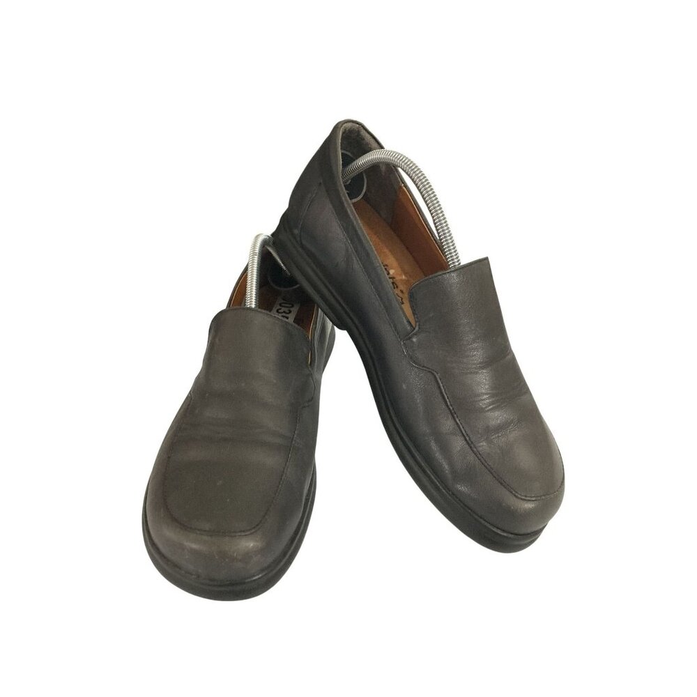 Birkenstock Gray Leather Loafers size 40